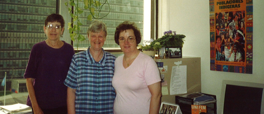 Srs Wendy Flannery, Ethel Bignell, Deirdre Mullan